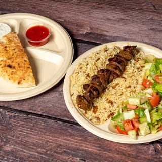 Regular Lamb Shish Kebab Platter