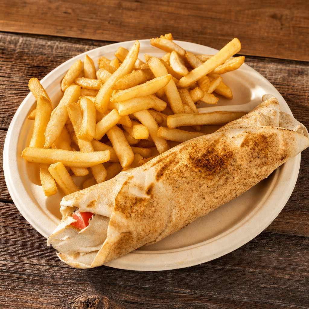 Chicken Shawarma Wrap.