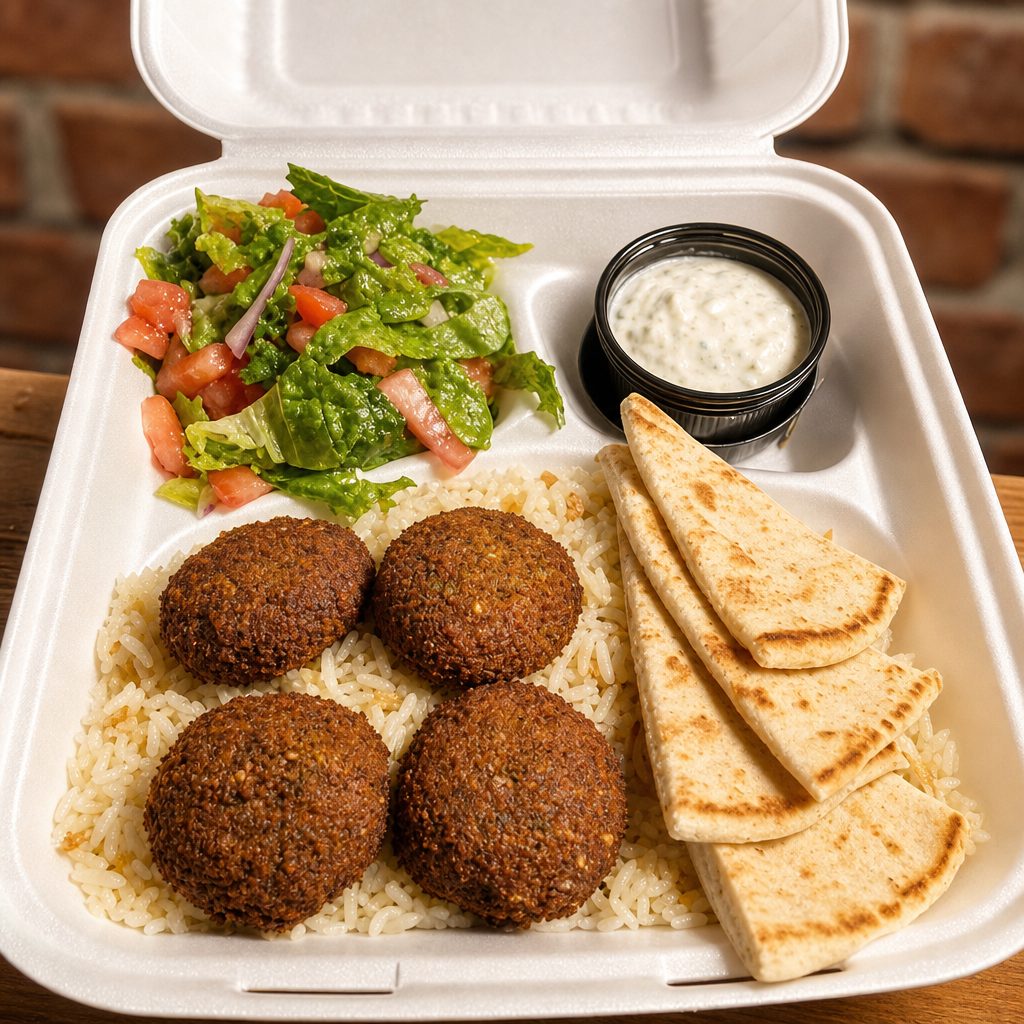 Regular Falafel Platter.