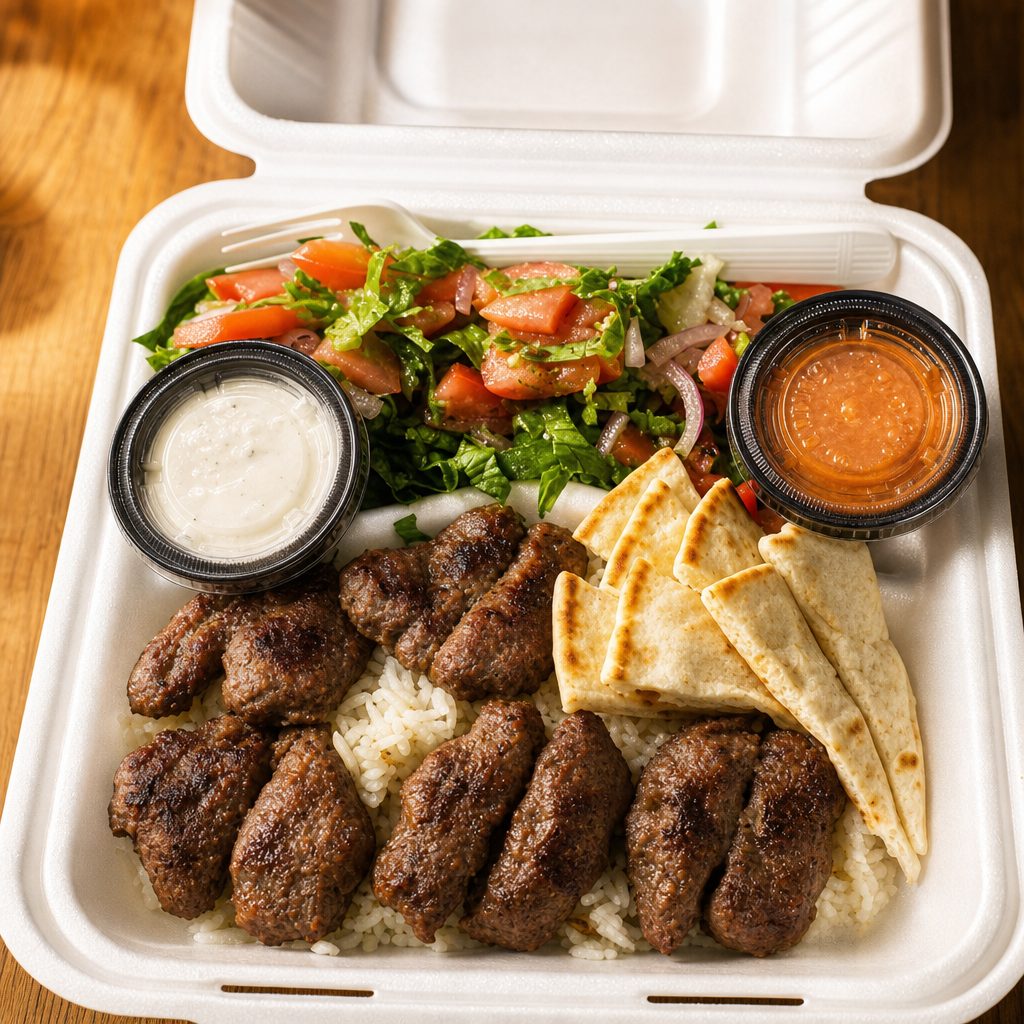 Regular Kofte Platter.