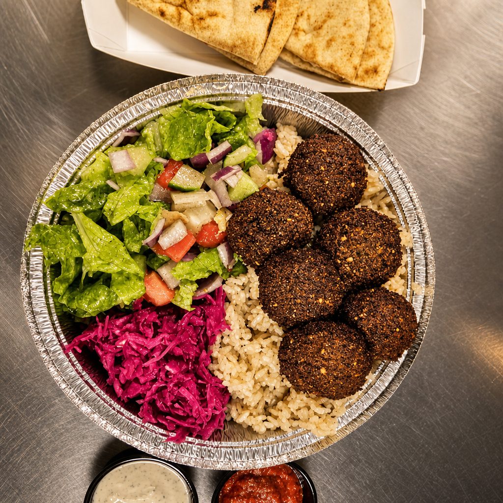 Large Falafel Platter.