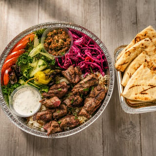 Large Lamb Shish Kebab Platter