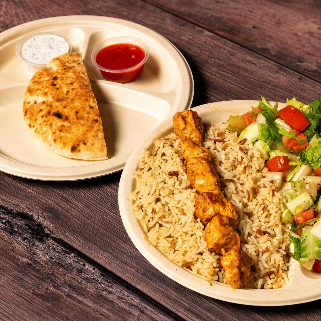Regular Chicken Shish Kebab Platter.