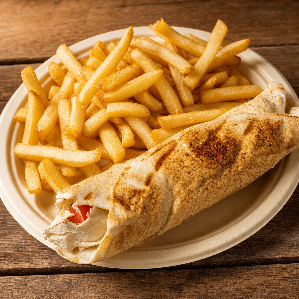 Lamb Pita Wrap.